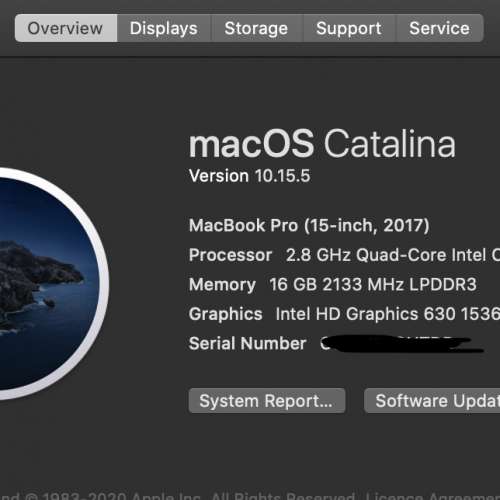 MacBookPro 15 gray 99% new