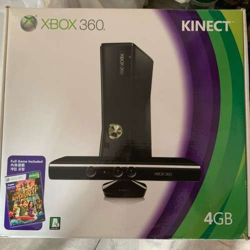 Xbox 360 S Console Matt 4GB full box sets with 2 games