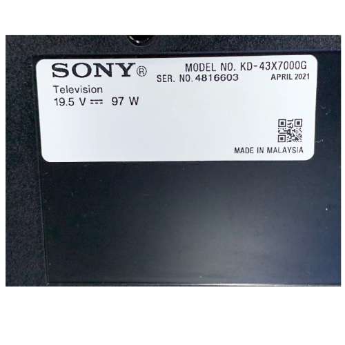 43吋 4K smart tv sony43X7000G 電視