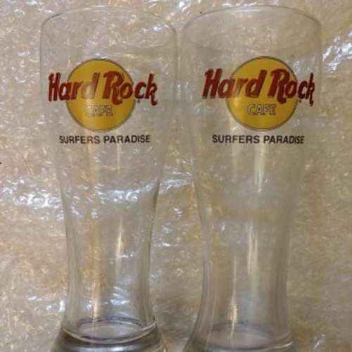 hard rock cafe玻璃杯 x2