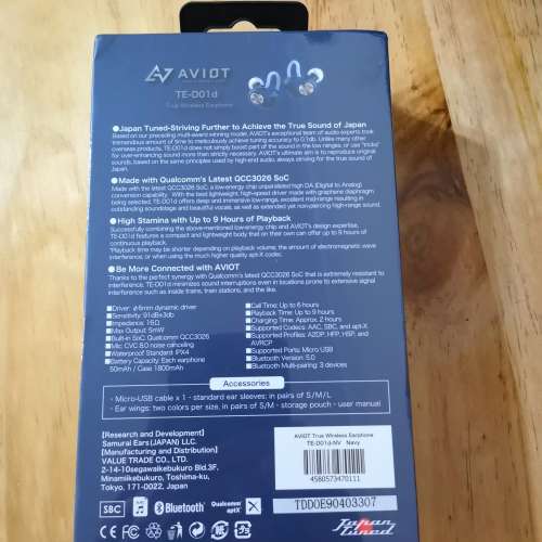 AVIOT TE-D01b 全新 日本耳機