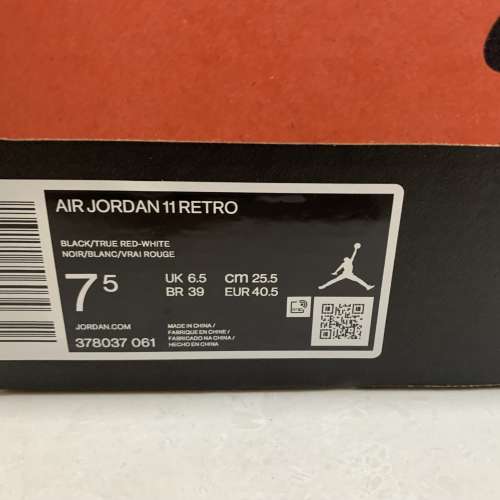 全新 Air Jordan 11 US7.5 100%new