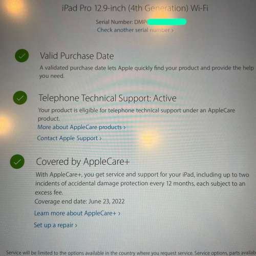 Apple iPad Pro 12.9吋 2020 第四代 1TB （少有）,有保至2022年6月，送筆同keyboard...
