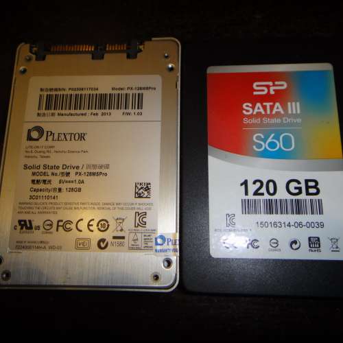 Plextor 128GB SP 120GB 兩隻固態硬碟