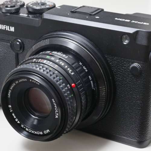 Pancake Lens Gfx Rokkor 45mm F2 Review MINOLTA MD ROKKOR