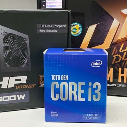 Intel i3-10100F Gigabyte H410M H V2 SHP500W