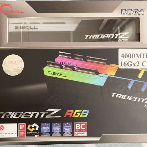 G.Skill Trident Z RGB DDR4 4000mhz 32gb (2x16)