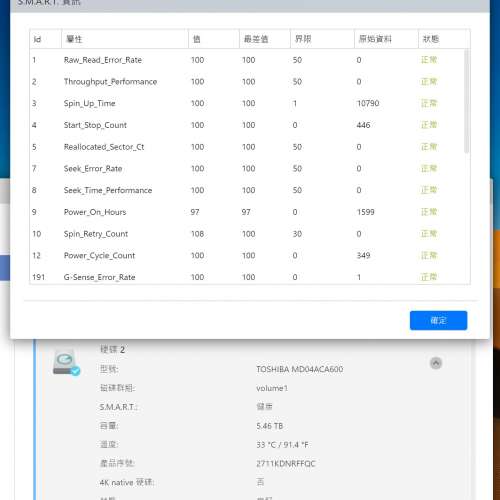 三隻 Toshiba 6TB 硬碟 (東芝 HDD hard disk drive)