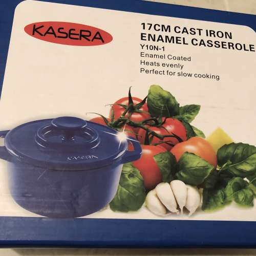 KASERA 17cm cast iron enamel casserole 煲
