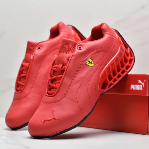 Puma/彪馬 Future Cat Leather Sf 法拉利聯名款 低幫休閑鞋 男子賽車鞋