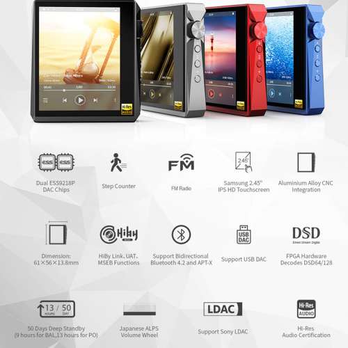 Hidizs AP80 Pro 音樂播放器 [4色]