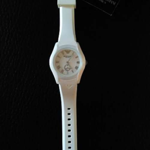 全新行貨 EMPORIO ARMANI Ceramic Quartz Watch 亞曼尼白陶瓷石英手錶