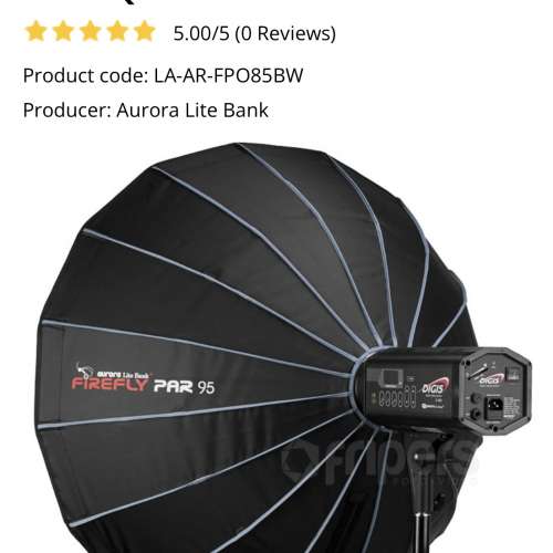 Firefly PAR 85cm Silver FPO 85 BW 柔光箱