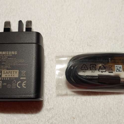 Samsung Note10+ S20U S21FE 45W TA845 Ultra Charger + Hi-Speed5A Type-C Cable