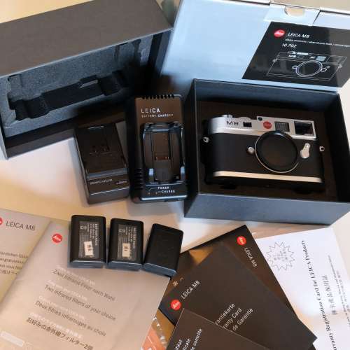 Leica M8 Silver 極新淨全套有盒
