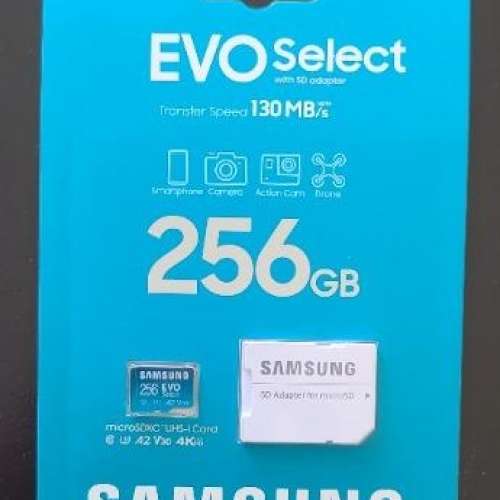 新版Samsung EVO Select microSD 256GB