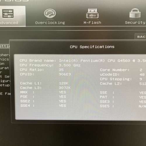 Intel G4560 h110m 8gb ddr4 ram