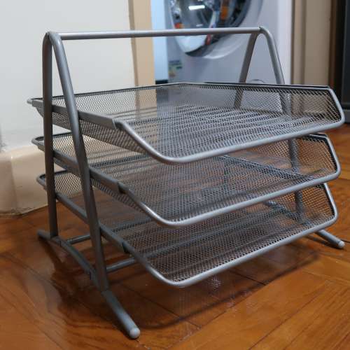 Ikea 鋁質 三層活動文件架 置物架 Document letter tray