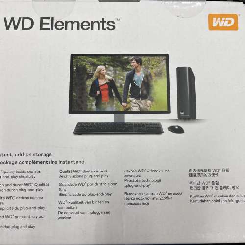 全新未開 WD 14TB Elements Desktop Hard Drive HDD, USB 3.0