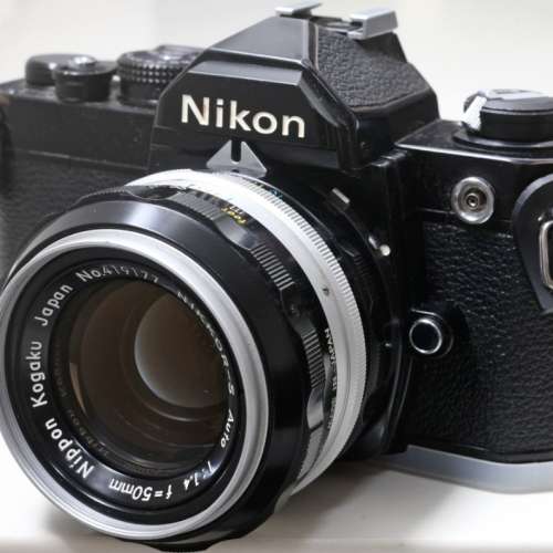 Nikon Nikkor-S 50/1.4 non-AI銀咀(三角耳)玻璃 95新古董鏡Canon，A7，Z7，EOSr，M1...