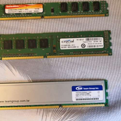 DDR3L 1600 4G 每條 $65