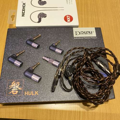 Dunu hulk升級線 (送NICEHCK NX7耳機）