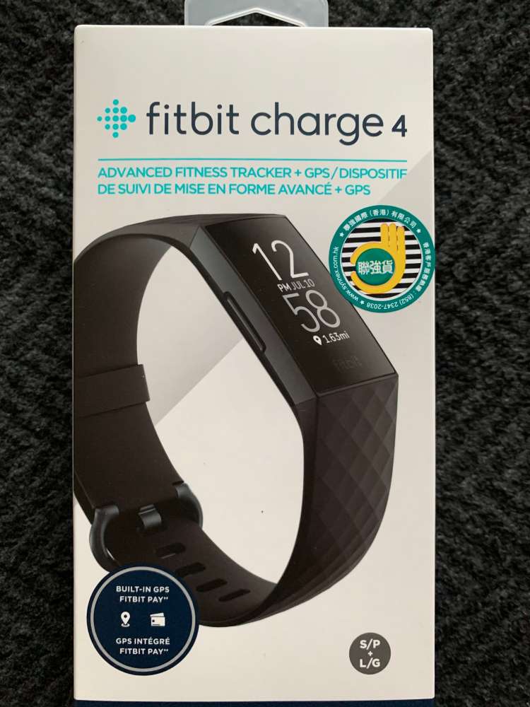 買賣全新及二手智能手錶, 手錶- Fitbit Charge 4 Black (100% Brand