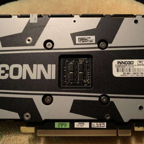 Inno3d RTX2060Super ( 行貨 保至2022年9月 新淨少用 非礦卡）
