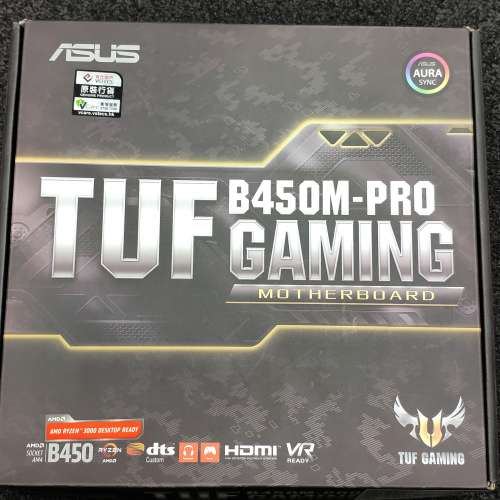 ASUS TUF B450M-PRO GAMING (B450 chipset) (mATX底板, 適用AMD Ryzen 1、2、3、5...