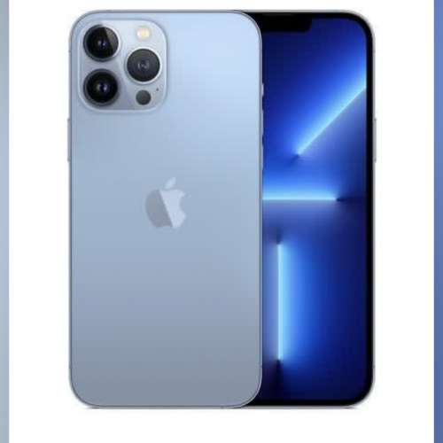 全新未開封 iphone 13 pro max 256gb 天峰藍色