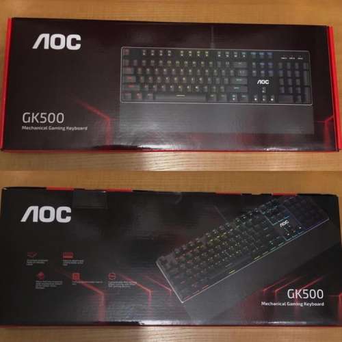 全新 香港行貨 AOC 最新 電競機械鍵盤 GK500 Mechanical Gaming Keyboard