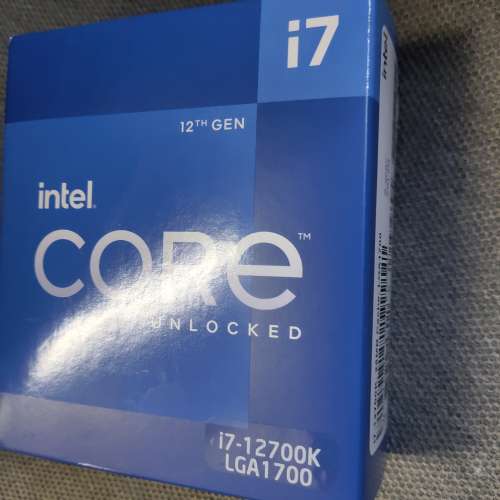 Intel i7-12700k cpu