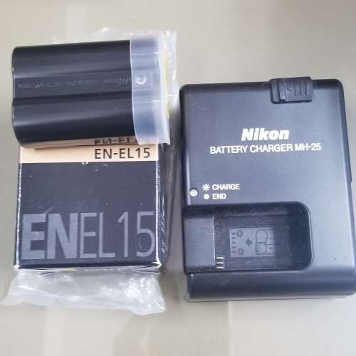 9成新以上Nikon MH-25充電器及原廠EN-EL15充電