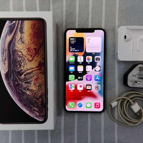 iPhone XS Max 512GB 金色 行貨 Full Set 有盒 90% new