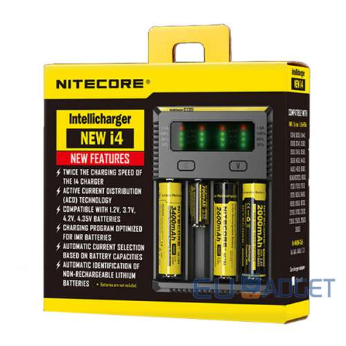 Nitecore New I4 萬用4位充電器 適合 AA/AAA/18650/26650/RCR123A 1.5A 輸出