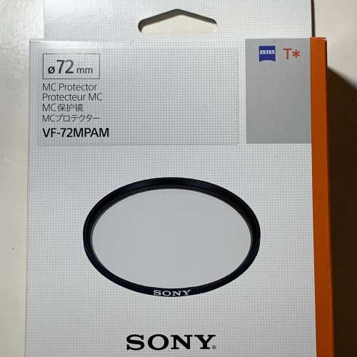 Sony Zeiss 72mm filter VF-72MPAM 濾鏡全球未用