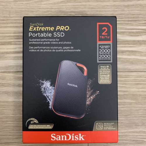 全新] SanDisk Extreme Pro Portable USB 3.2 SSD (E81) 2TB - DCFever.com