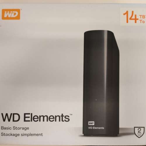 全新未開封 WD Elements 14TB USB3.0 外置硬碟