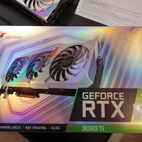 Colorful iGame RTX 3060 ti  non-LHR 冇鎖