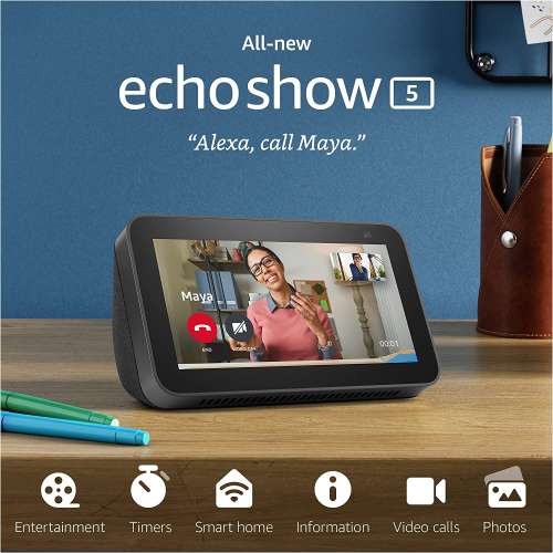Amazon Echo Show 5二代(2nd Gen, 2021 release)亞馬遜智能語音助手/無線藍牙揚聲器...