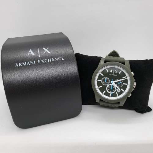 Armani Exchange Quartz Watch 男裝矽膠帶手錶 AX1346 全新現貨正品