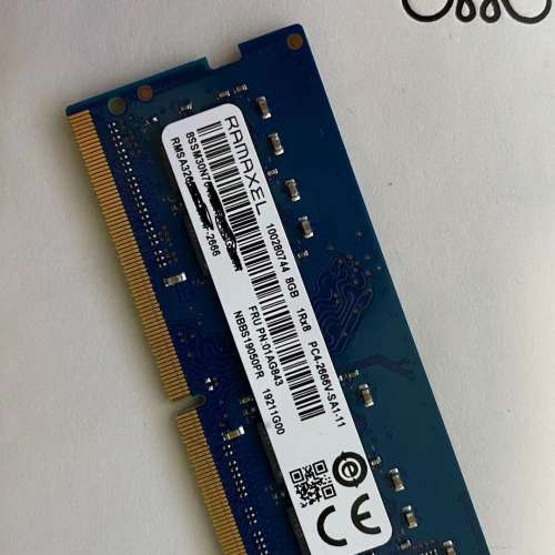 RAMAXEL DDR4 8gb 2666 DIMM for notebook