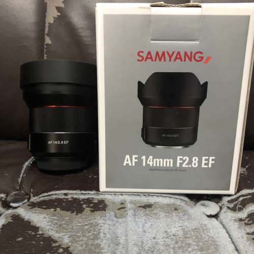 新淨 行貨 全套有盒 Samyang AF 14 14mm F2.8 ED EF 自動對焦 Auto Focus Canon