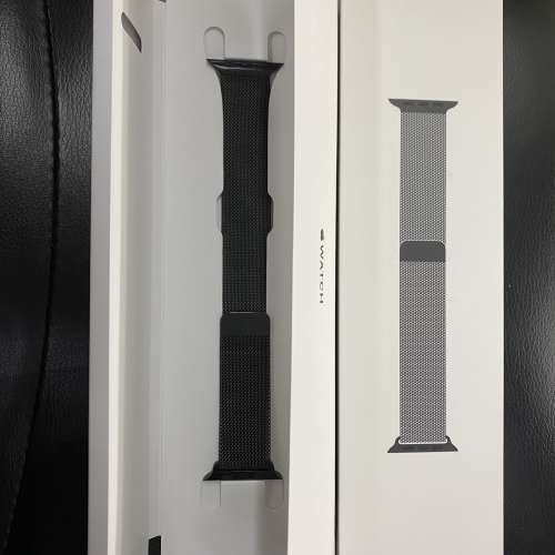 原裝Apple Watch 44mm 黑鋼錶帶