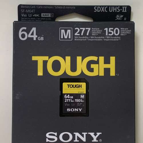 Sony Tough M 64GB 記憶咭 SF-M64T全新未開封