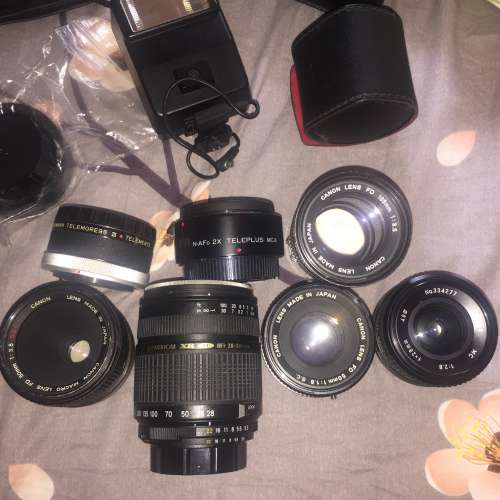 CANON LENS FD 135mm 1:3.5 TAMRON AF ASPHERICAL XR LD 28- DENOX LENS