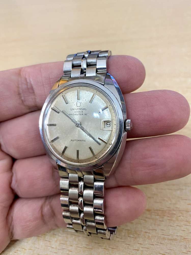 1964年代宇宙錶特色錶面版本Universal Geneve Polerouter NS 原裝Gay