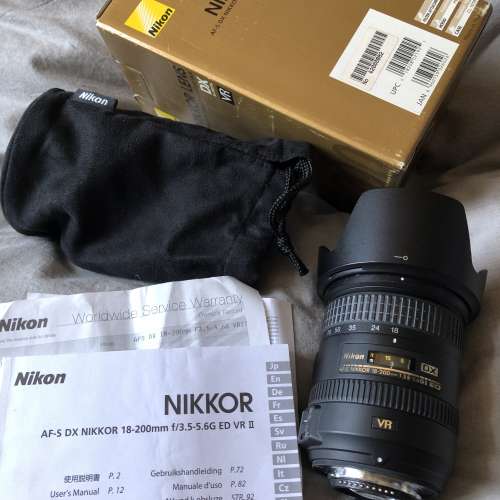 Nikon AF-S NIKKOR 18-200mm f3.5-5.6G ED VRII