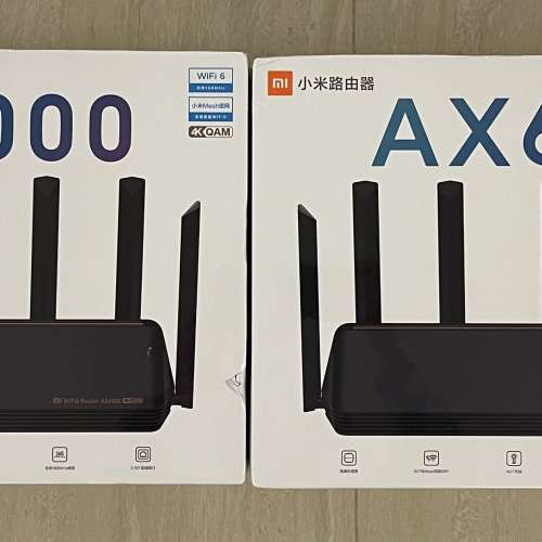小米 AX6000 最新WiFi 6E router 兩隻 99新