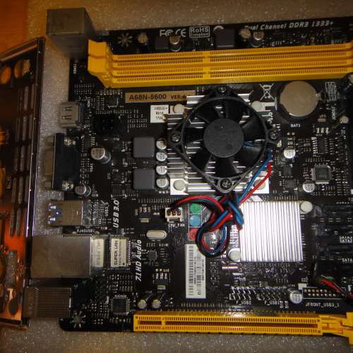 Biostar Mini ITX A68N-5600 Ver. 6.1內置四核CPU